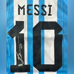 Lionel Messi signed jersey with COA